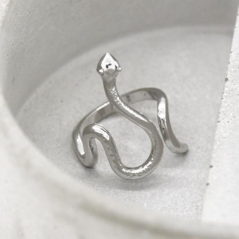 Statement Snake Outline Ring